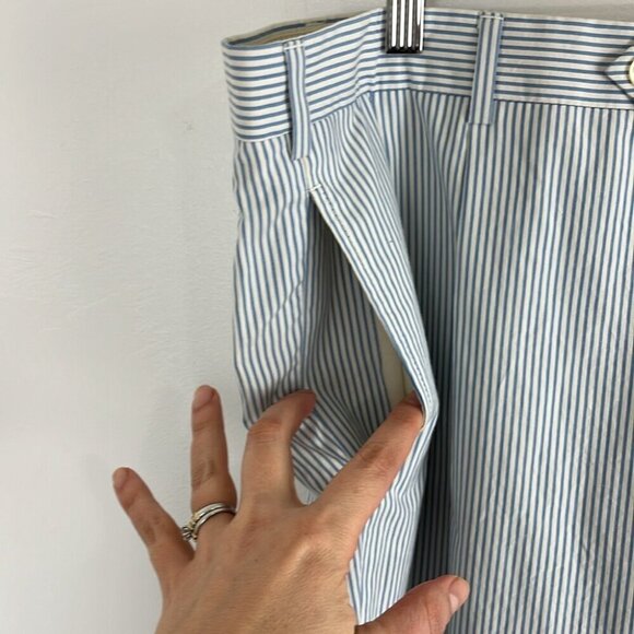 Brooks Brothers 346 Wool-Cotton Blend Lightweight Pinstriped Pants - Picture 4 of 8